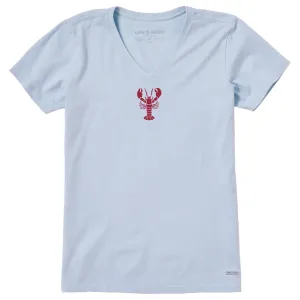Women's Lobster Claws Short Sleeve Crusher Vee