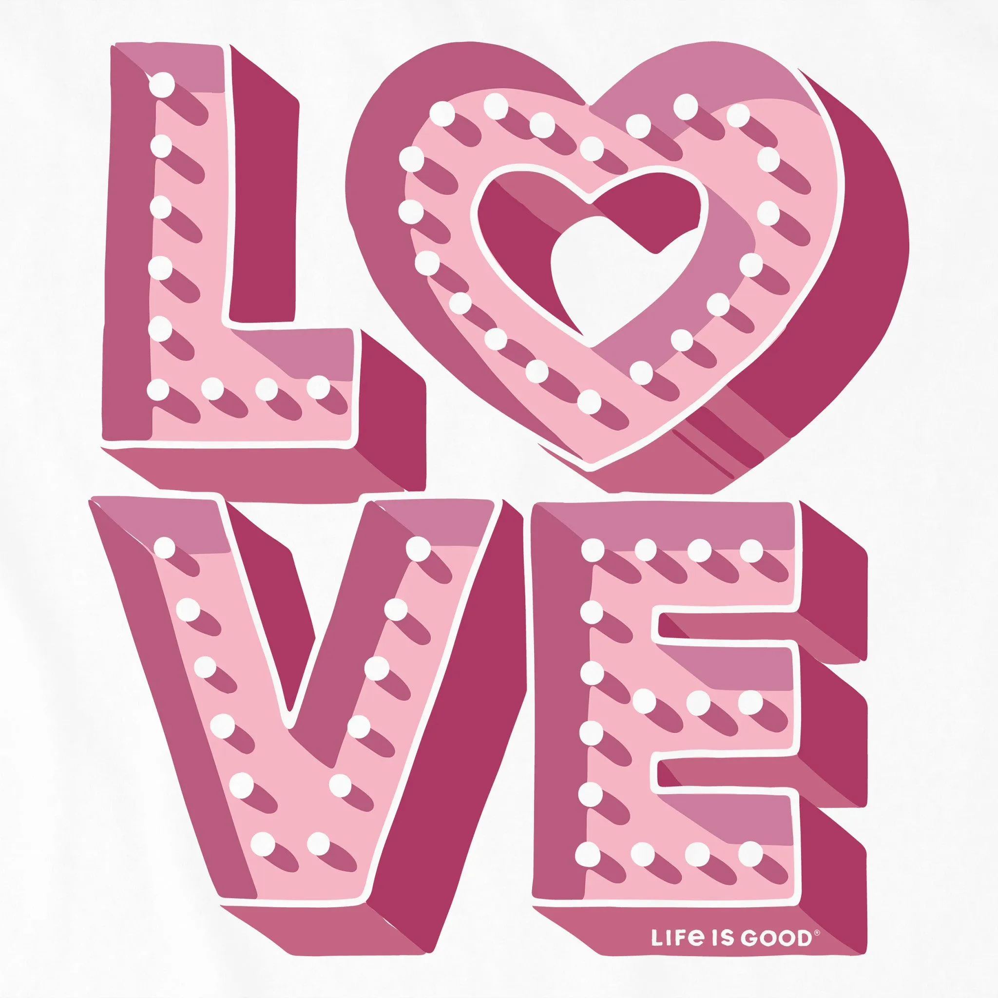 Women's Love Up in Lights Long Sleeve Crusher Tee