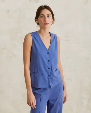 Yerse Casual waistcoat Royal Blue