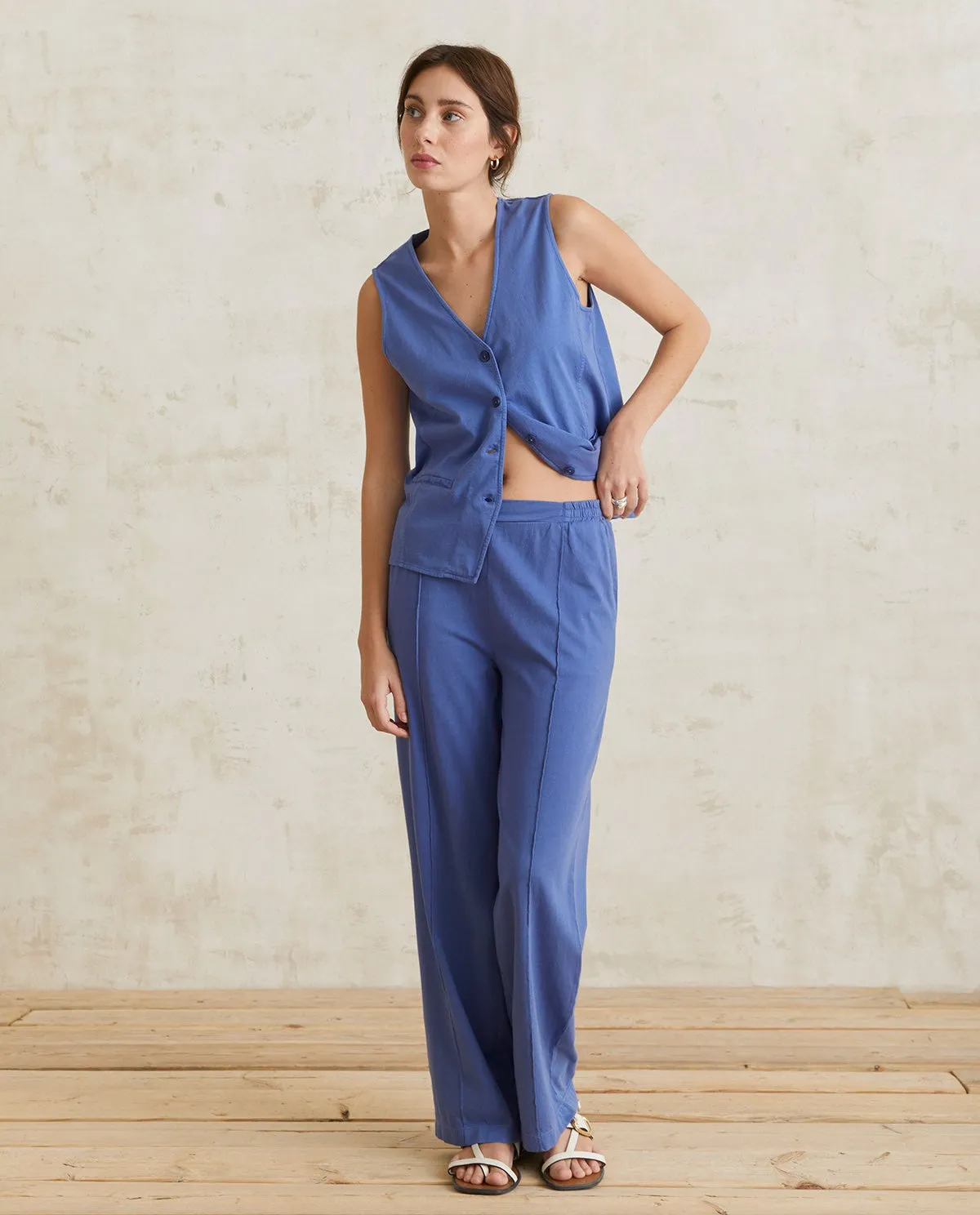 Yerse Casual waistcoat Royal Blue